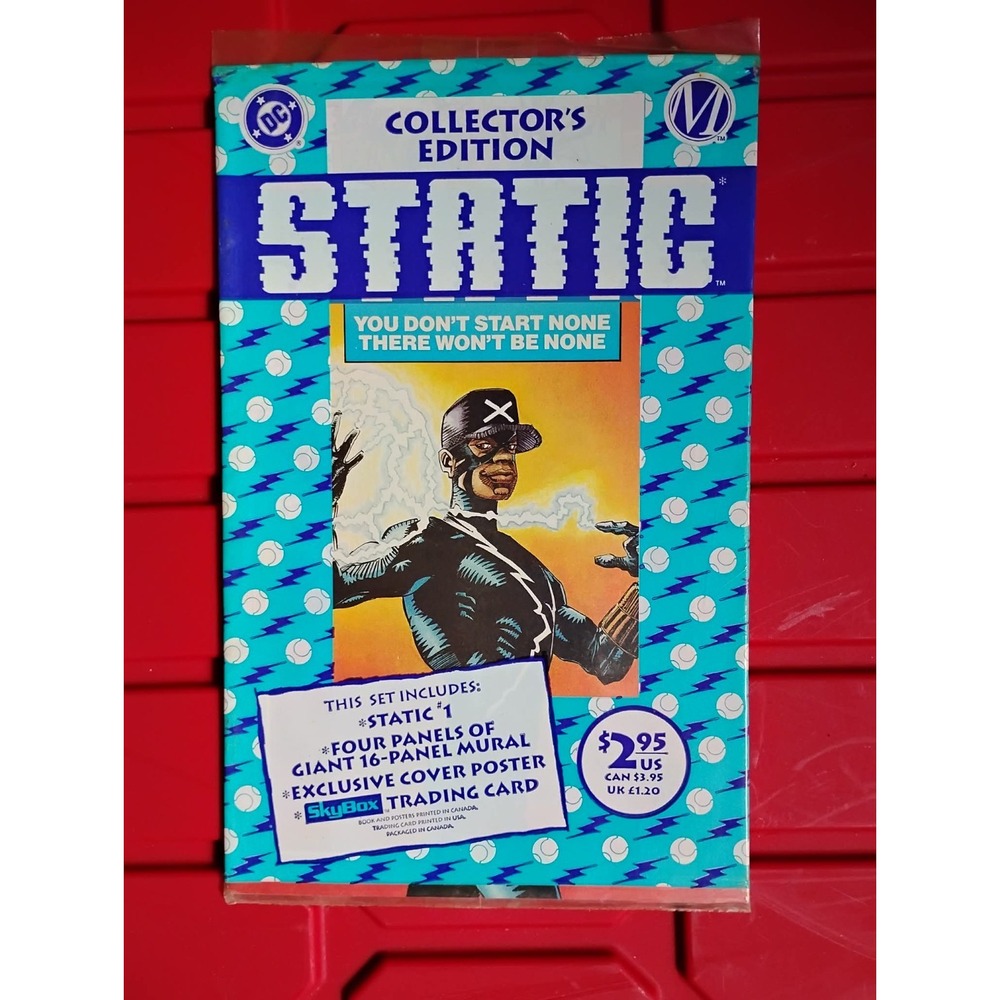 Static #1 Collectors Edition 1993 DC Milestone 1st Appearance SEALED Polybag